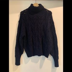 Aritzia Little Moon cable knit sweater - size S